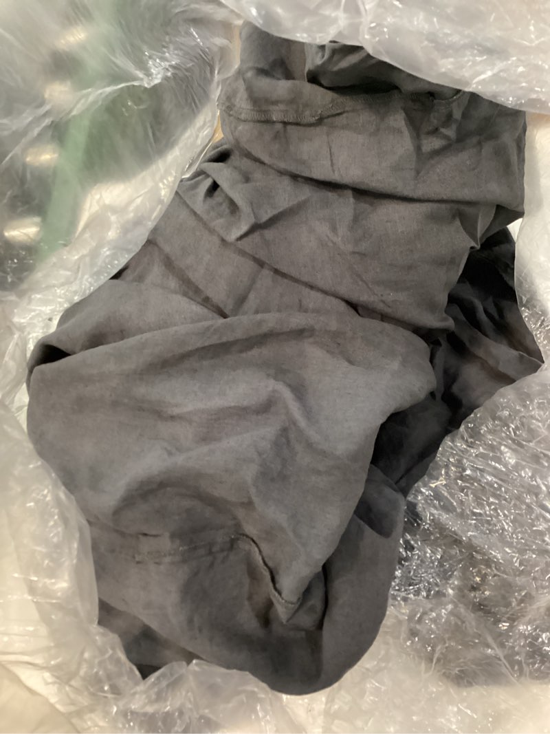 Condition photo showing Good Condition for european linen duvet cover, full/queen, charcoal