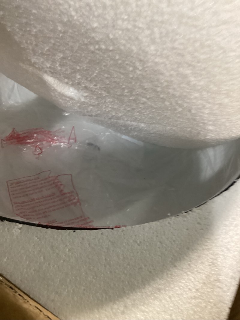 Condition photo showing Good Condition for Darkaway Large Industrial Pendant Light Fixtures 18.1inch Ceiling Hanging Lamp with Hammered Metal Shade, Black Oversized Pendant Lighting for Kitchen Island Adjustable Height Black Large,1 Pack