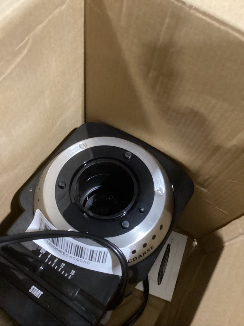 Condition photo showing As Is for Cuisinart Coffee Grinder, Electric One-Touch Automatic Burr Coffee Grinder with 18-Position Grind Selector, Cup Size Selector for 4 – 18 Cups, DBM-8P1, Black Stainless Burr Mill Stainless Steel