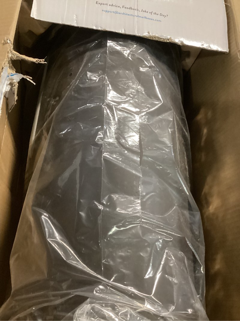 Condition photo showing Good Condition for Architectural Mailboxes Bellevue Galvanized Steel Post Mount Mailbox, Compatibility Code G, 5591RZ-10, Rubbed Bronze, Large Capacity