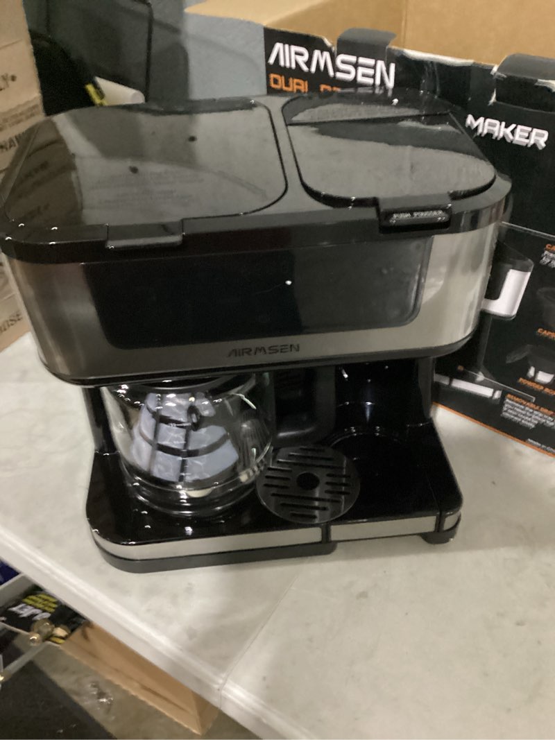 Condition photo showing Good Condition for airmsen 12-cup programmable dual coffee maker – single serve machine for k-cup pods & ground