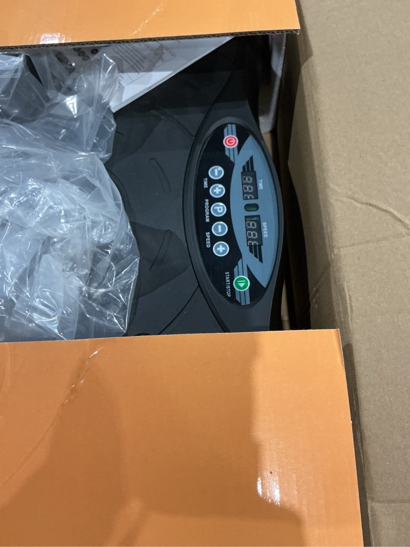 Condition photo showing As Is for vibration plate exercise machine for lymphatic drainage weight loss, whole body workout vibration fitness platform ,home training equipment ,sport gym for weight loss fat burner for women men large