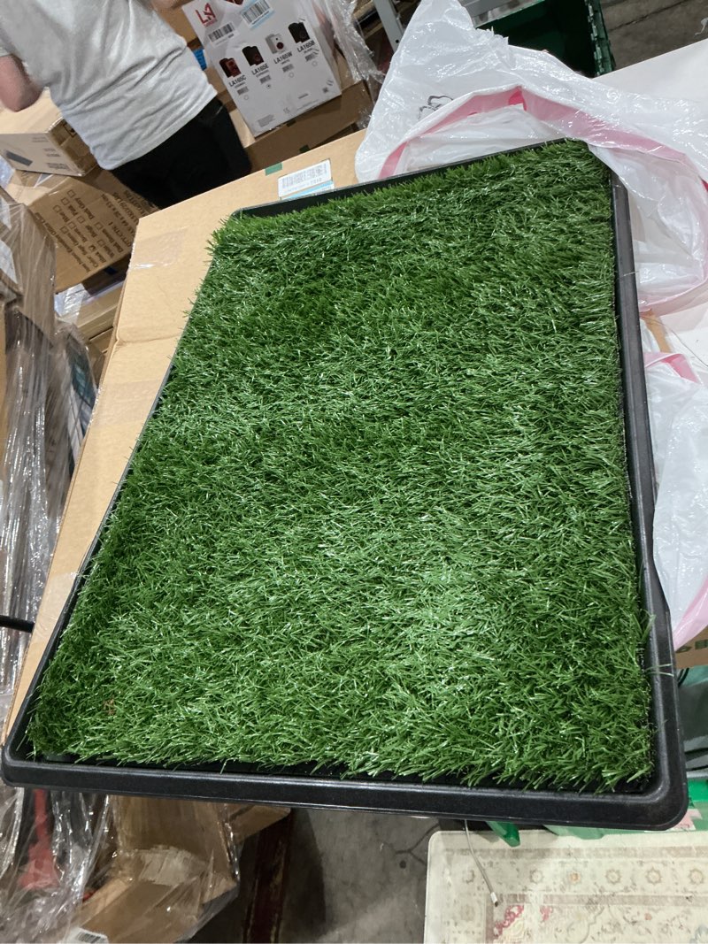 Condition photo showing Good Condition for artificial grass rug turf for dogs indoor outdoor fake grass for dogs potty training area patio lawn decoration. pack of 1