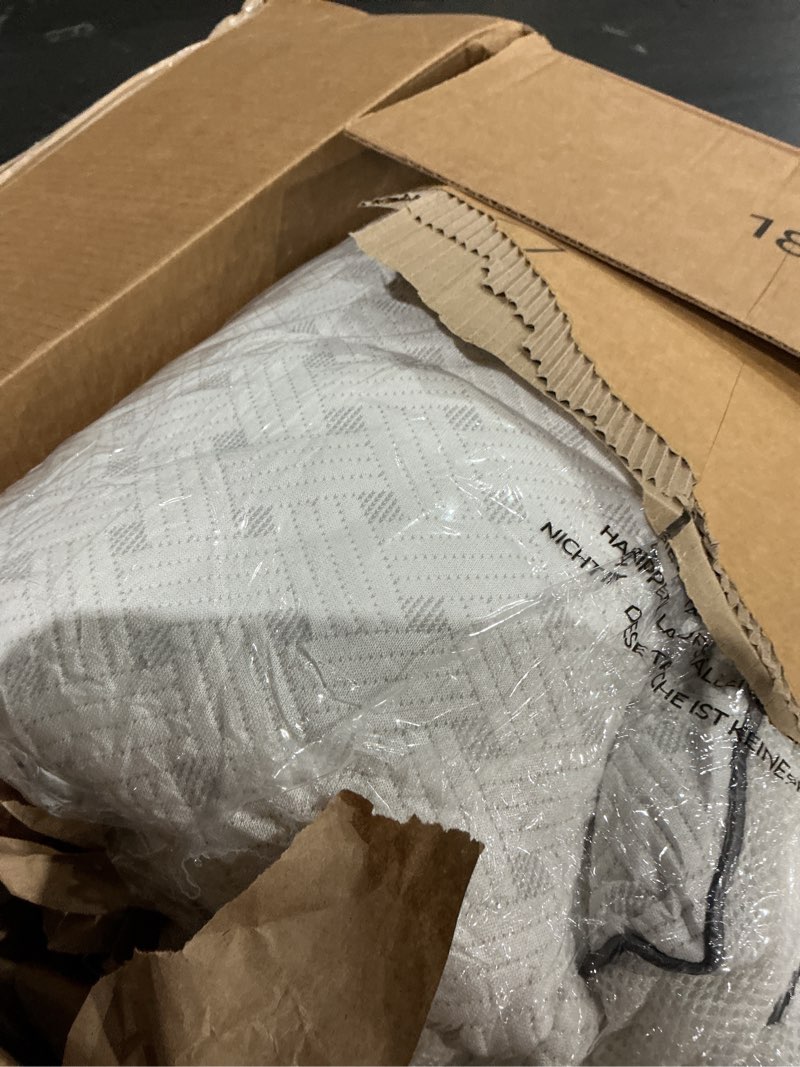 Condition photo showing Good Condition for king size mattress topper bamboo viscose pillow top mattress pad | cloud-like soft bed topper, breathable side, shredded memory foam filling, pressure relief for better sleep, 21" deep pocket white king
