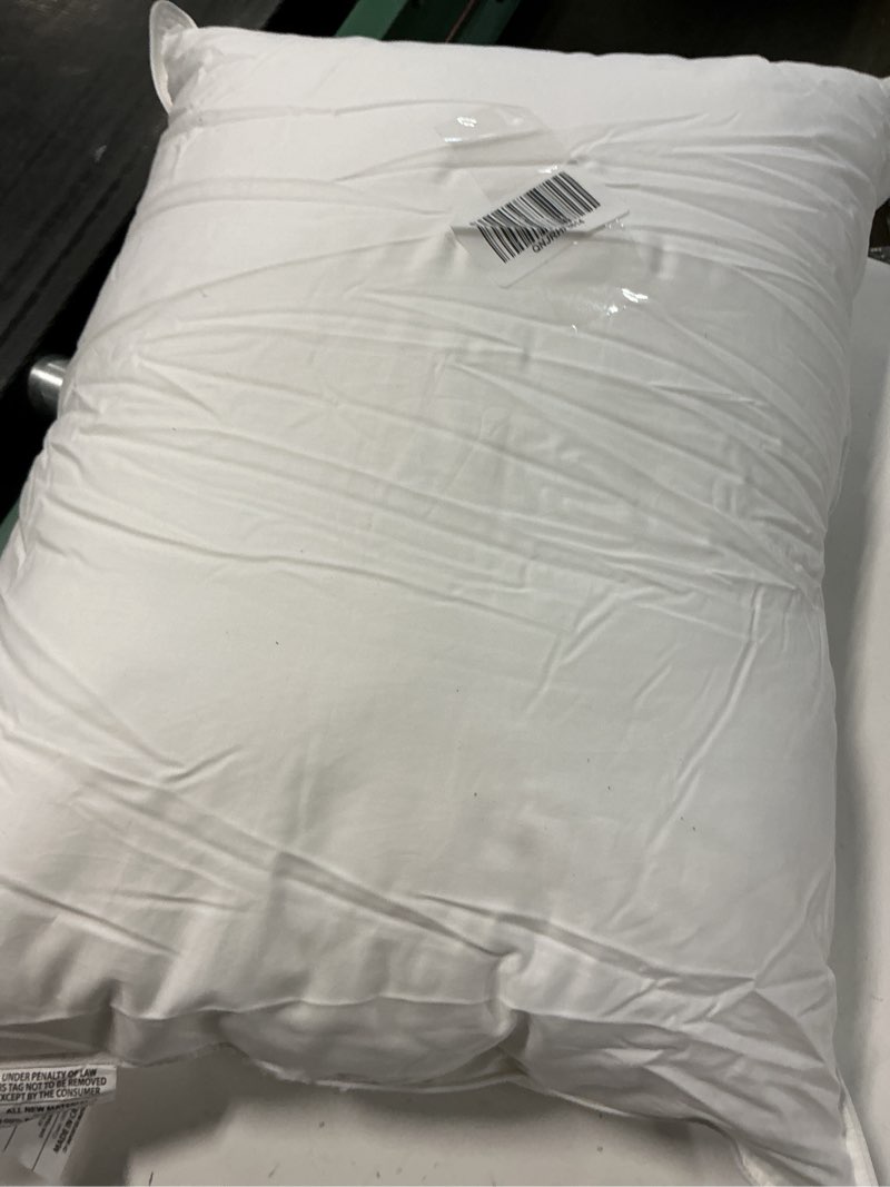 Condition photo showing As Is for premium down alternative pillow, standard, soft