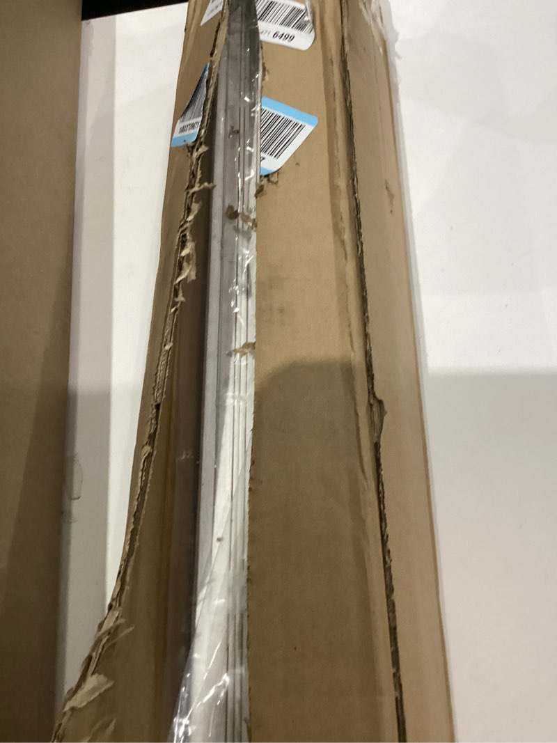 Condition photo showing As Is for LazBlinds No Tools No Drill Cordless Bamboo Roman Shades, Light Filtering Window Treatment, Roll Up Bamboo Blinds for Windows 28'' W x 64'' H, Whitewash T Light Filtering-whitewash T 28" W x 64" H