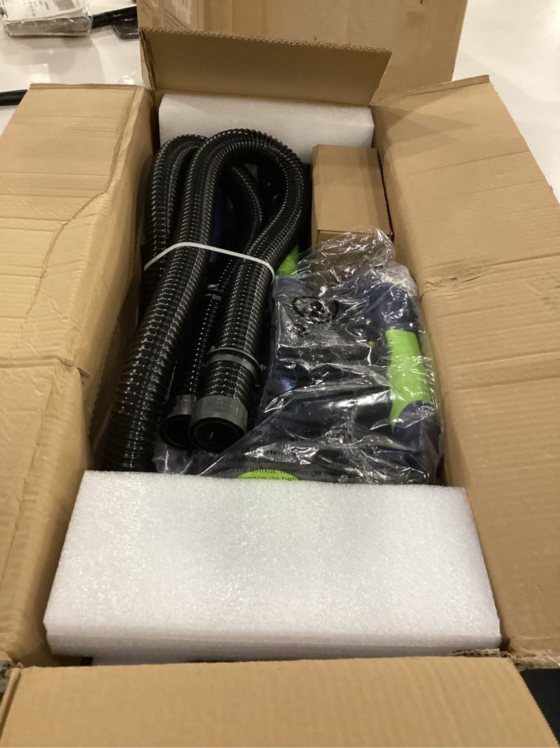 Condition photo showing Good Condition for drywall sander, popcorn ceiling removal tool with 7 variable speed 800-1800rpm, 2026 upgraded 8-amp drywall sander with vacuum dust collector with 12pcs sanding discs, extendable handle, led light light green