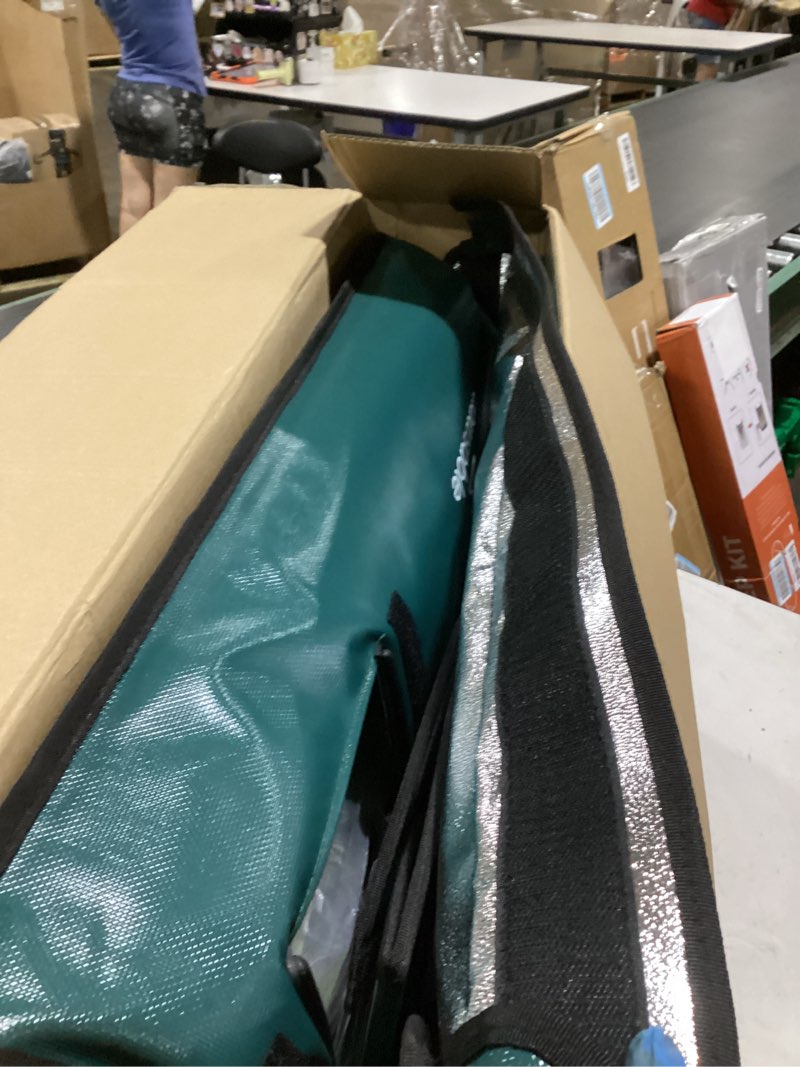 Condition photo showing Good Condition for indestructible heated cat house for outside winter, 100% waterproof, safe escape door, insulated outdoor cat shelter with heater for feral barn cat kitty (forest green, 13"x17"x18") forest green 13"x17"x18"