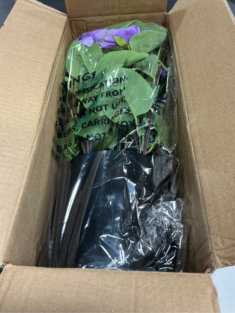 Condition photo showing New/Like New for 2 set of artificial dahlia topiary ball trees - fake silk dahlia flower bushes, uv resistant faux floral shrub potted for front door porch farmhouse wedding outdoor decor (pink)