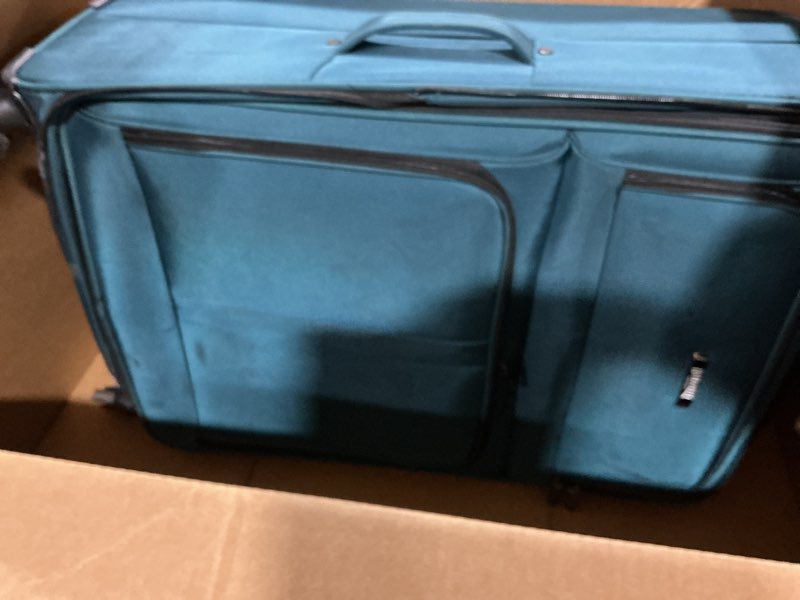 Condition photo showing Good Condition for (Similar to) SwissGear Sion Softside Expandable Luggage – Medium Checked Suitcase with 360 Degree Wheels & Retractable Handle – 25 Inch, Perfect for 1-7 Night Trips – Burgundy Checked-Medium 25-Inch Burgundy