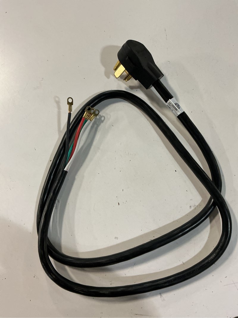 Condition photo showing As Is for cable matters 4 prong dryer cord 6 ft (30 amp appliance power cord with dryer plug, dryer power cord) - 6 feet (nema 14-30p to 4-wire)