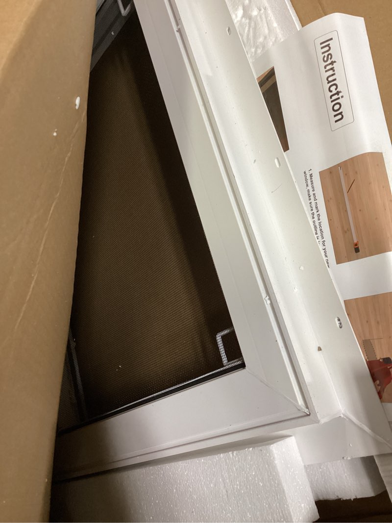 Condition photo showing Good Condition for neatiease basement window, 32" x 20" heavy duty vinyl sliding windows with double pane insulated tempered glass and fiberglass screen for basement, bathroom, garage, shed, home replacement (white) 32"x20"