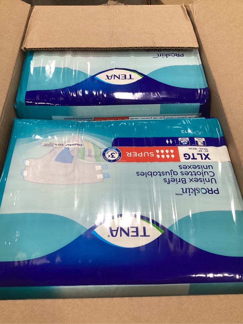 Condition photo showing Good Condition for tena proskin unisex incontinence adult diapers  maximum absorbency  xlarge  48 count