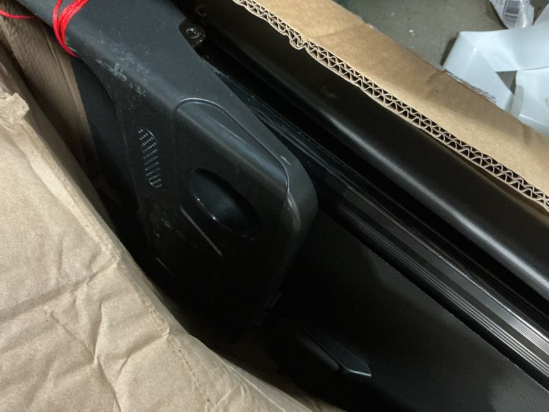 Condition photo showing As Is for treadmill with incline,3.0hp small treadmills for home,portable electric treadmill with handles,lightweight walking pad,compact running treadmills,walking pad with handle,300lbs capacity