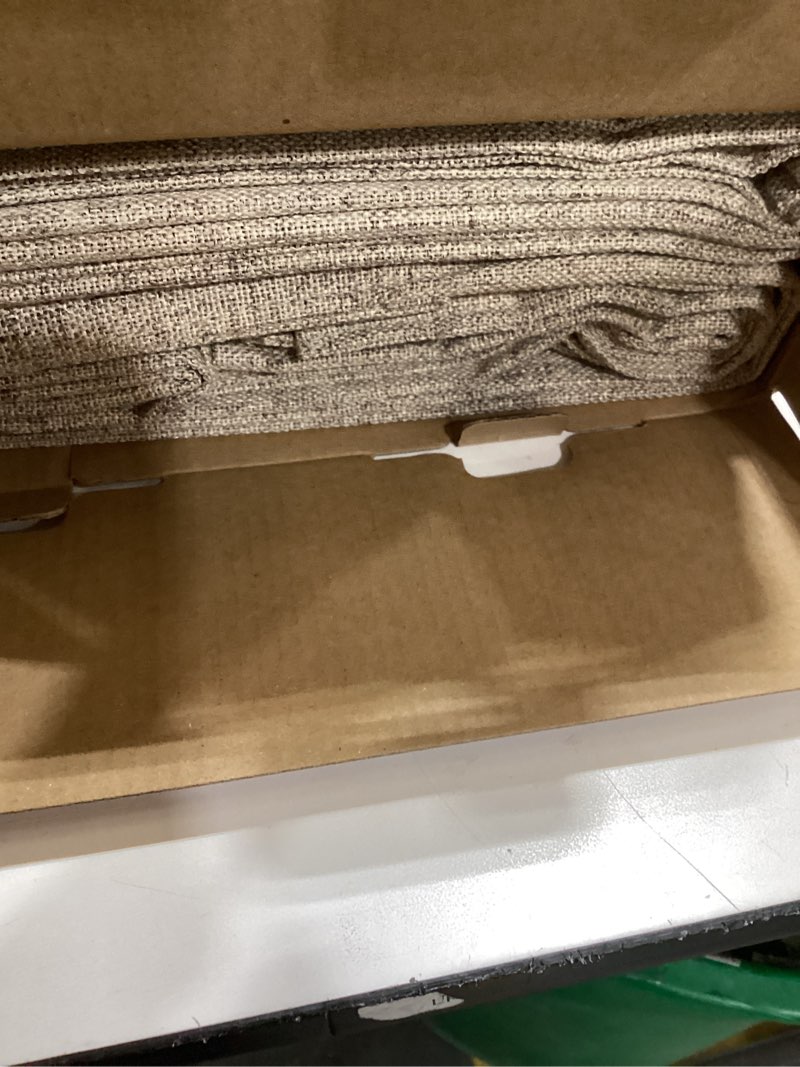 Condition photo showing Good Condition for miulee 100% blackout linen textured curtains for bedroom solid thermal insulated copper brown grommet room darkening curtains & drapes luxury decor for living room nursery 52 x 90 inch (2 panels) copper brown 52"w x 90"l (pack of 2)