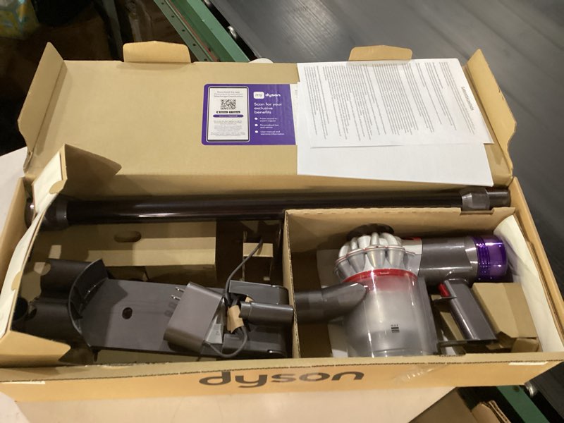 Condition photo showing As Is for Dyson V8 Plus Cordless Vacuum, Cleans Hard Floors and Carpets, Detangles, Converts to Handheld, 115AW, 2 Power Modes, Up to 40 Minutes¹… Not Tested