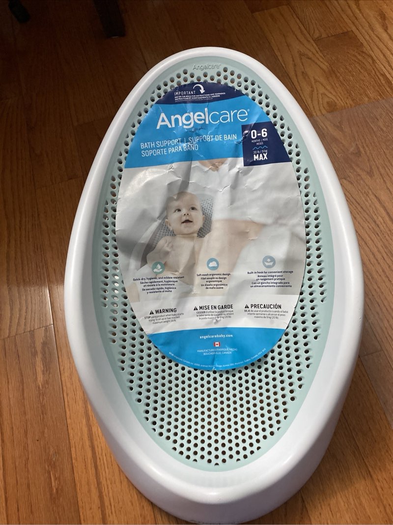 safety newborn infant baby bath back support portable lightweight seat grey