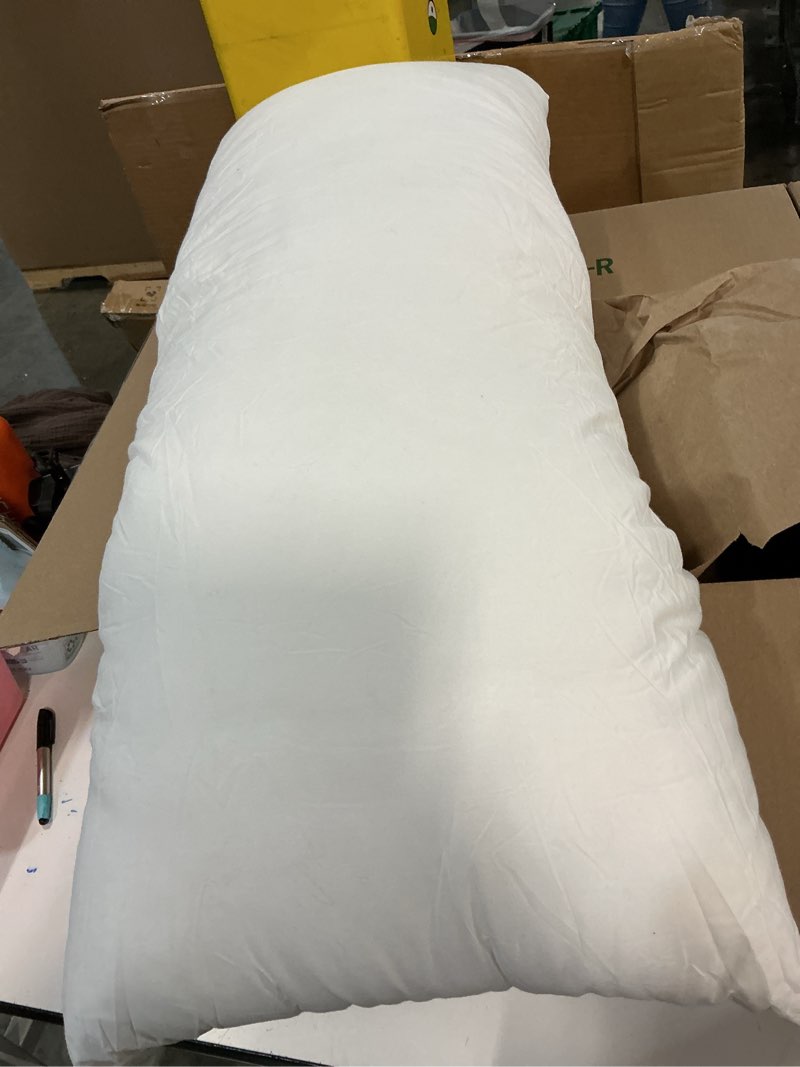 Condition photo showing Good Condition for MIULEE 14x36 Synthetic Down Alternative Pillow Insert Decorative Throw Pillow 14 x 36 Inch Body Bed Sleeping Ultra Soft Fluffy Form for Sofa Couch Bed 1 14x36Inch (pack of 1)