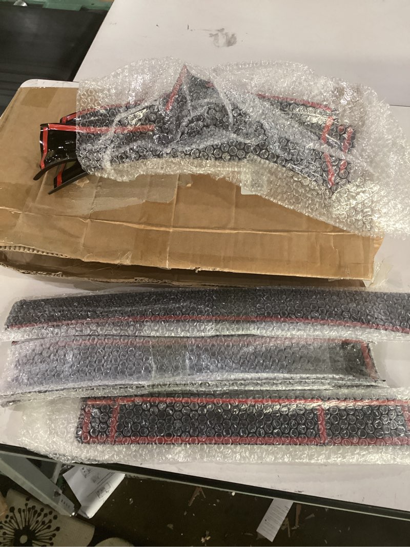 Condition photo showing Good Condition for aomsazto rear bumper protector compatible with toyota rav4 2019-2025: abs trunk sill cover protector replacement for toyota rav4 accessories, black (8pcs door sill +2pcs trunk sill)