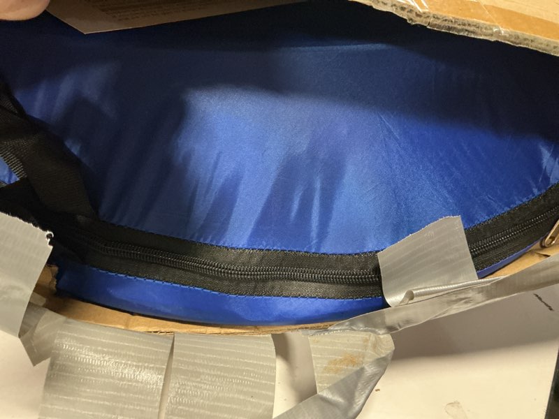 Condition photo showing As Is for Wakeman Pop Up Changing Tent, 3.3 x 3.3 x 6.2ft, Camping Shower Tent for Portable Toilet Stall or Dressing Room with Carry Bag for Camping, Beach, or Tailgate, Polyester Blue