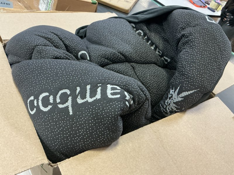 Condition photo showing As Is for bedlore queen mattress topper viscose derived from bamboo, thick pillow top mattress pad with stretchable pockets for 6-18 inches mattress, soft mattress topper for back pain relief(dark gray) 2 dark gray queen