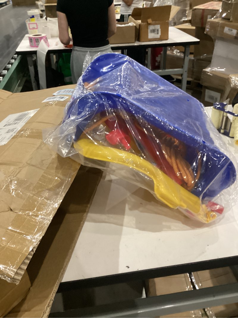 Condition photo showing As Is for toddler swing, 3-in-1 swing sets for backyard,baby swings set outdoor/indoor, suitable for aged 6 months to 10 years old