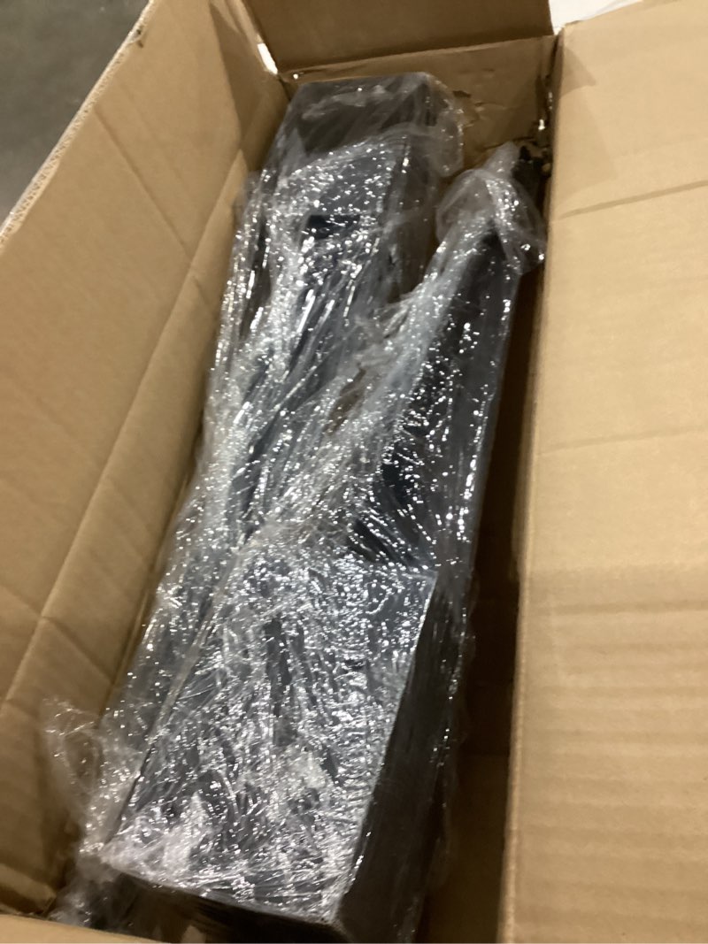 Condition photo showing Good Condition for 4x4 inch fence post anchor,internal 3.6"x3.6" fit - black powder-coated metal post base for wood deck, fence, porch, railing, mailbox (heavy duty & rust resistant)