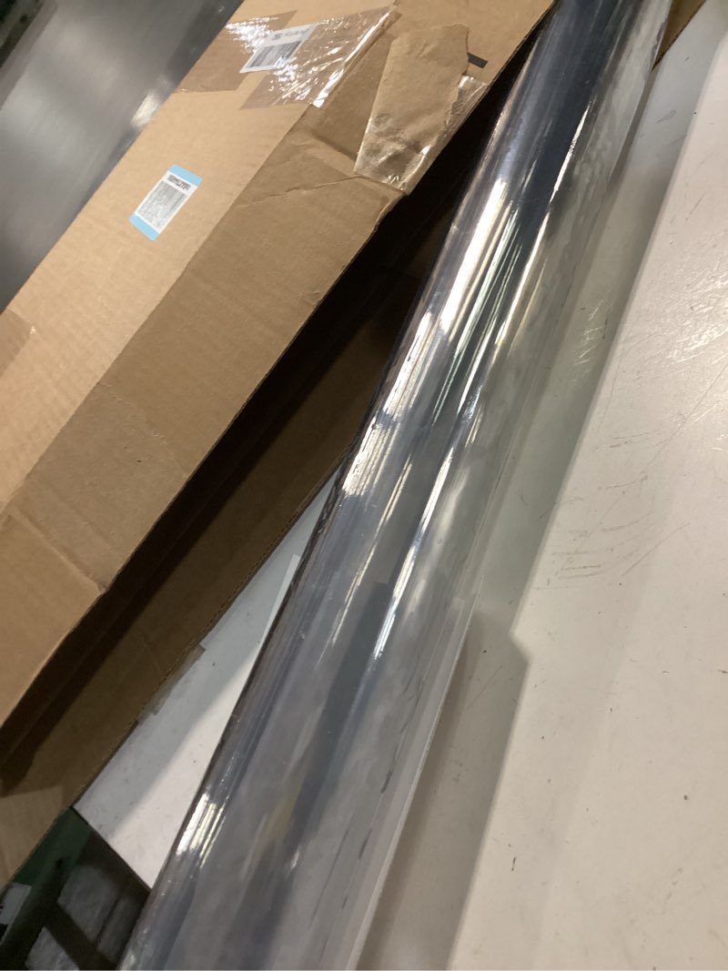 Condition photo showing Good Condition for LovePads Clear Table Cover Protector 36 x 60 Inch, 1.5mm Thick Plastic Table Cover, Table Protector for Dining Room Table, Waterproof Vinyl Tablecloth Table Pad Mat for Kitchen, Dresser, Writing Desk 36" x 60" Clear 1.5mm