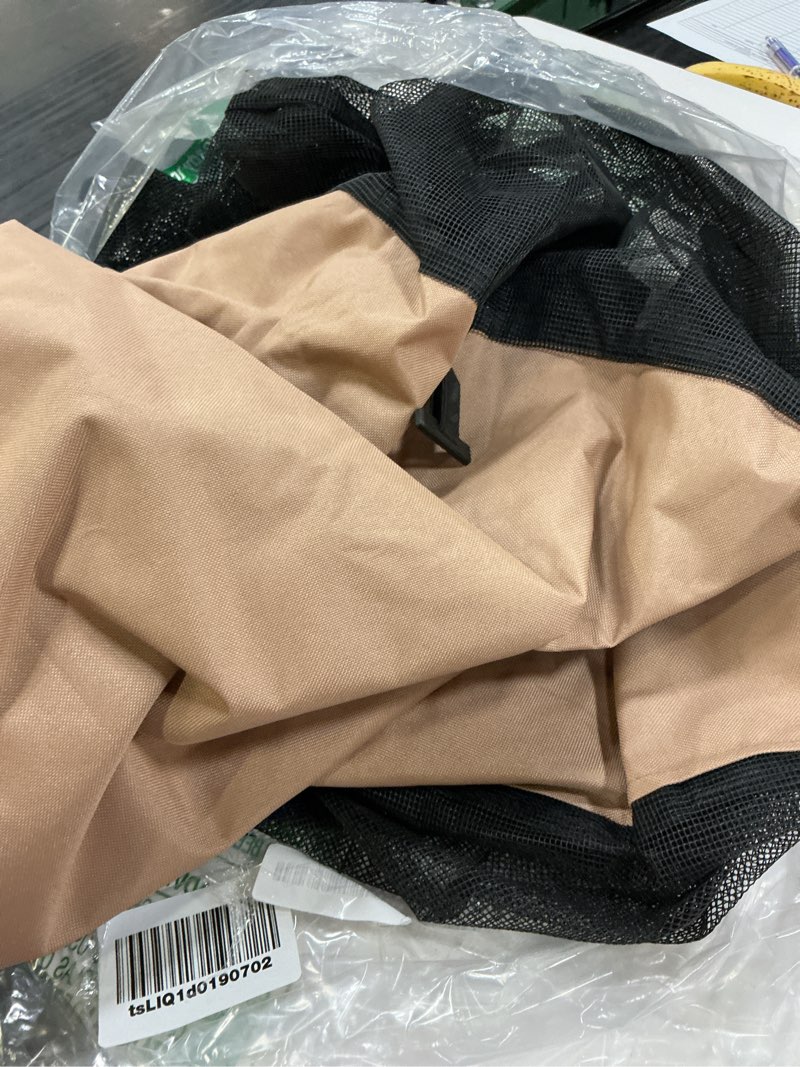 Condition photo showing As Is for startwo 2 in 1 full mesh air conditioner covers for outside with detachable waterproof fabric top,all season outdoor ac units cover against leaves,debris,ice,snow,brown 28x28x32in brown 28"l x 28"w x 32"h