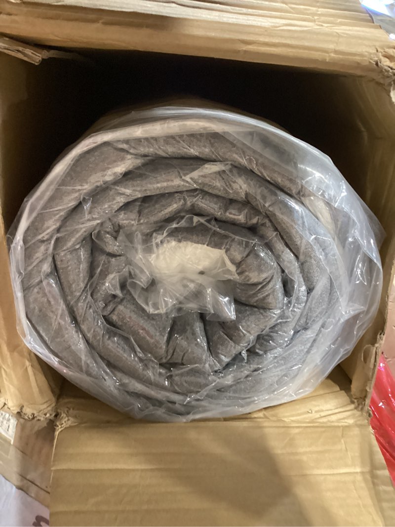 Condition photo showing As Is for 14 inch king size mattress, medium plush hybrid with memory foam & individually wrapped coils, certipur-us certified, fiberglass-free design king 14 inch