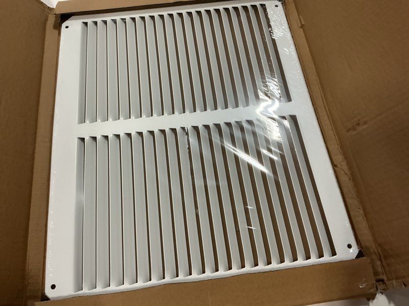 Condition photo showing New/Like New for Steel Return Air Grill,Return Air Vent Cover (Duct Opening) Cold Air Return Vent Cover for Wall or Ceiling, Outside Dimensions (14"W x 10"H Duct Opening)