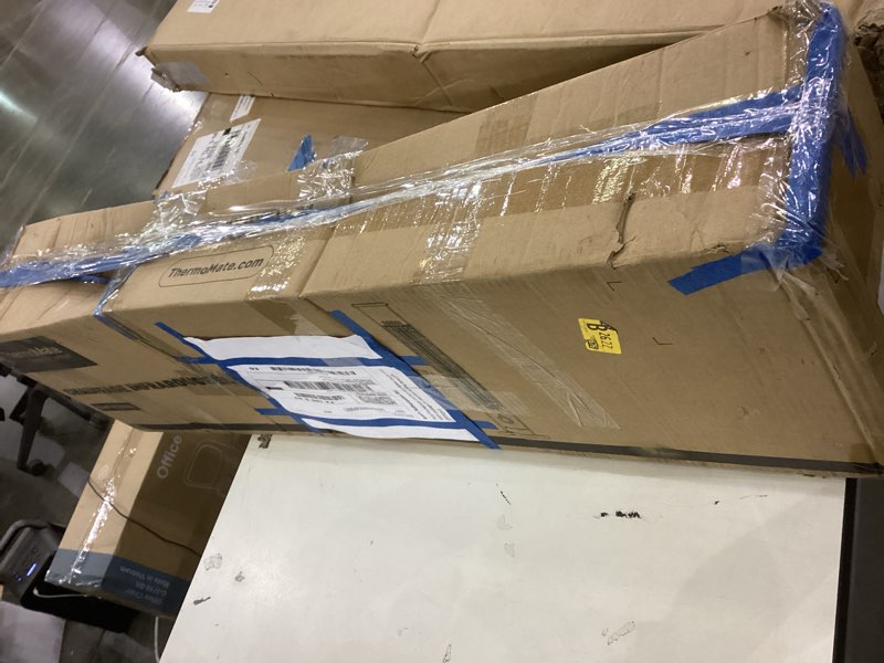 Condition photo showing As Is for Outdoor Electric Patio Heater, ThermoMate 1500W Freestanding & Wall-mounted Infrared Heater with Remote, 8 Heat Levels, 8H Timers, Tip-Over & Overheat Protection, IP65 Waterproof Tower Space Heater