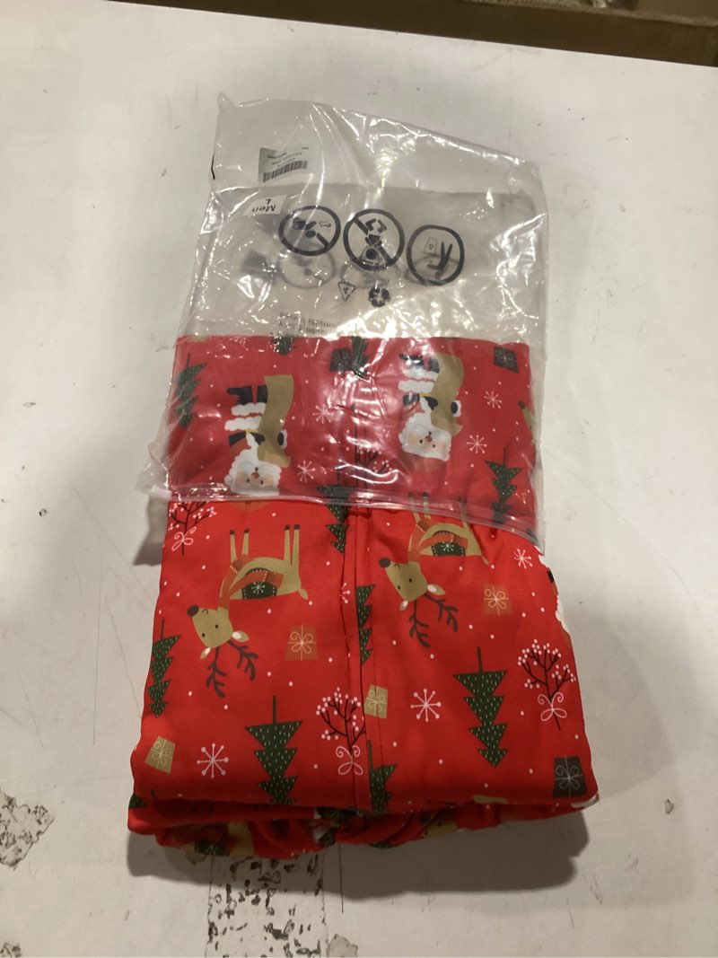 Condition photo showing Good Condition for VNVNE Matching Christmas Onesie Pajamas for Family/Couples/Women/Men, Xmas Holiday Reindeer Striped Adults Pjs Sleepwear Men Large Red Reindeer