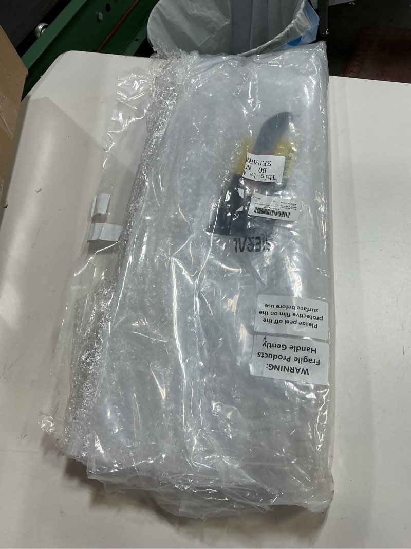 Condition photo showing Good Condition for Sieral Aquarium Lids Polycarbonate Canopy 2 Pieces Set 22.95 x 16.61 x 0.12 inch for 75/90/110 Gallon with Center Brace Aquariums Cover Fish Tank Lid with a Hook Knife, Clear Clear 48 x 18 Inch