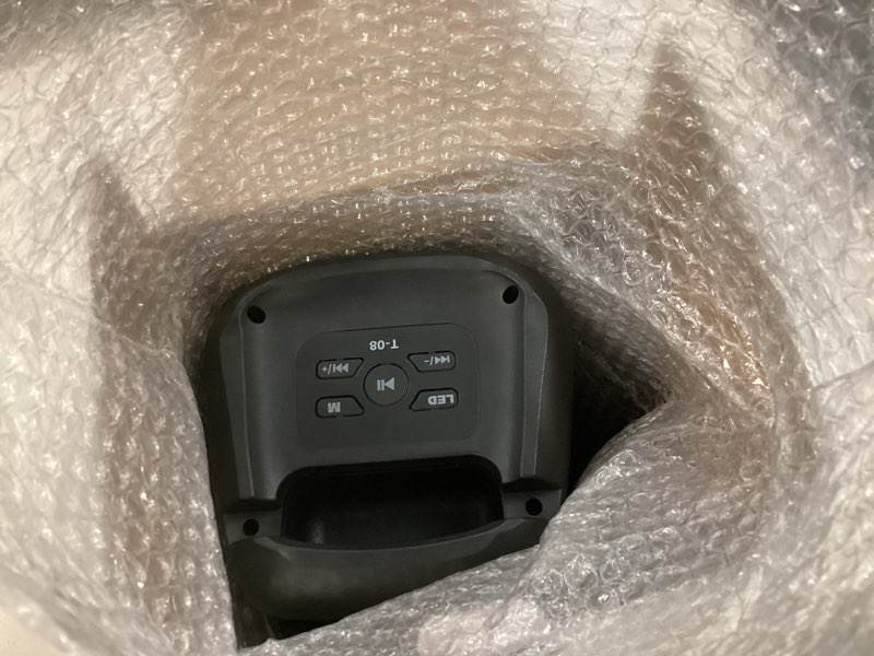 Condition photo showing Good Condition for Karaoke Machine for Adults Kids, Portable Bluetooth Speaker with 2 Wireless Microphones, TWS Mode & LED Light, 10H Battery PA System Stage Monitors,Perfect for Home Party Outdoor Birthday Gifts(Black)