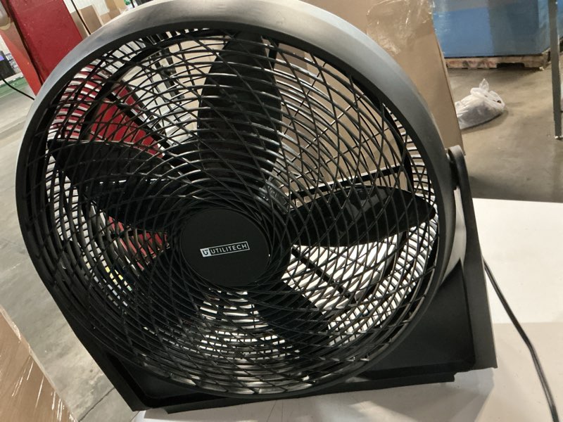 Condition photo showing As Is for lasko cyclone 20 in. 3-speed power air circulator floor fan