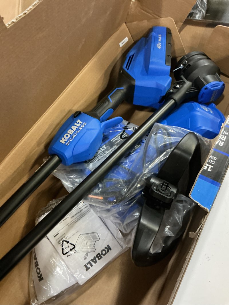 Condition photo showing Good Condition for kobalt gen4 40-volt 15-in straight string trimmer 4 ah (battery & charger included)