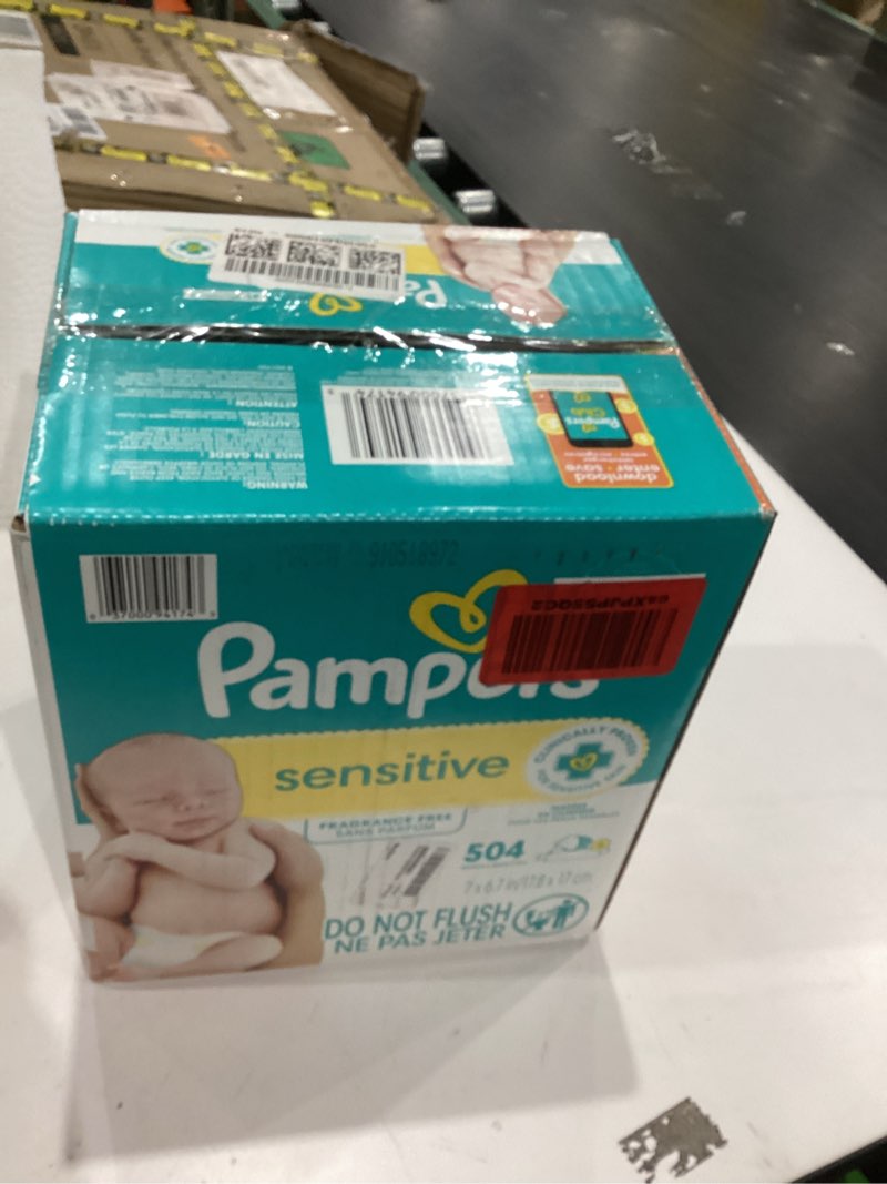 Condition photo showing New/Like New for Pampers Sensitive Baby Wipes - 504ct