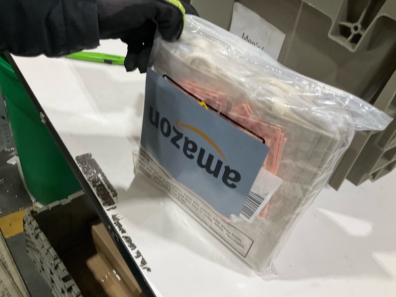 Condition photo showing Good Condition for Abbylike 8 Pcs Floral Burlap Tote Bag with Handle Ribbon Jute Embroidered Grocery Handbag for Women 