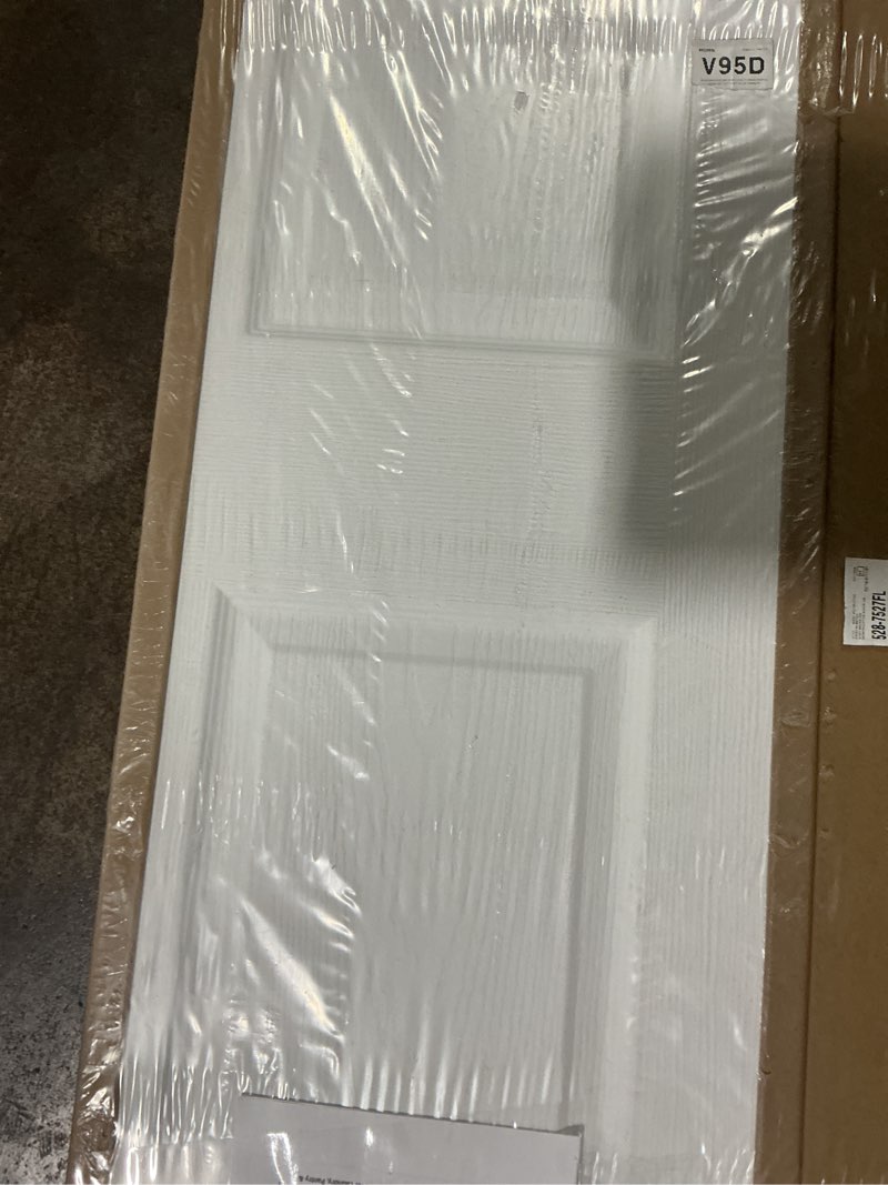 Condition photo showing New/Like New for jubest 36in. x 80in. bifold door, 6 panel primed bifold interior doors, hollow core bi fold closet door with hardware kit include, folding doors for laundry, pantry & bedroom