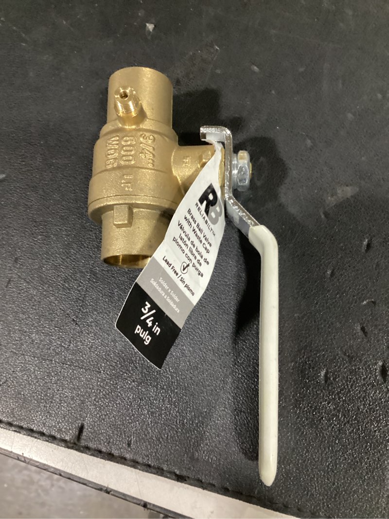 Condition photo showing New/Like New for reliabilt 7700 series 3/4-in copper sweat brass ball valve
