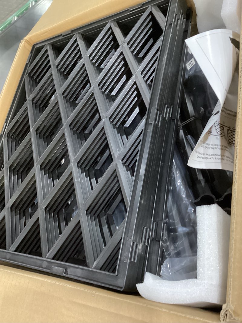 Condition photo showing Good Condition for Planter with Trellis - Raised Garden Bed with Trellis 70.9" H x 31.5" L x 15.7" W, Privacy Screen Planter Box with Drainage Hole, Outdoor Raised Garden Bed for Climbing Plants Metal+PE Coated