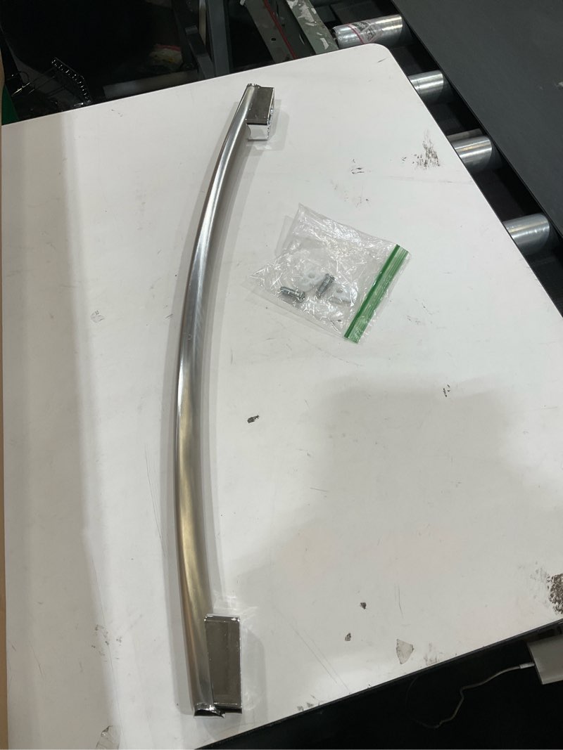 Condition photo showing Good Condition for wr12x34310 stainless steel freezer door handle with 2 pcs wr01x25070 door handle fasteners compatible with ge etc appliances refrigerator,replaces parts 4960021 ap6994366 ps16220203 eap16220203