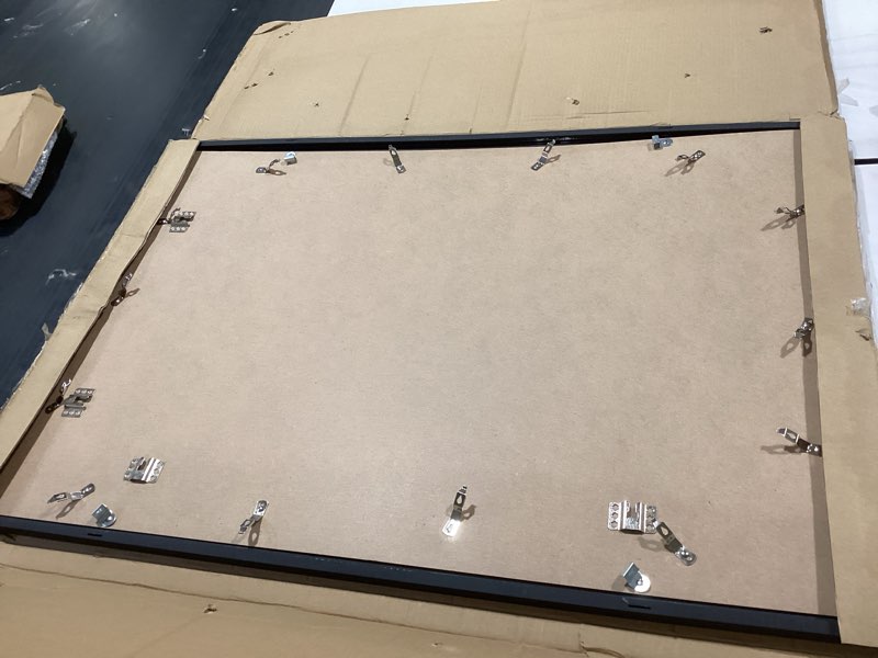 Condition photo showing Good Condition for upsimples 24x36 poster frame, display pictures 20x30 with mat or 24 x 36 without, wall hanging picture frames, black, 1 pack black 24x36