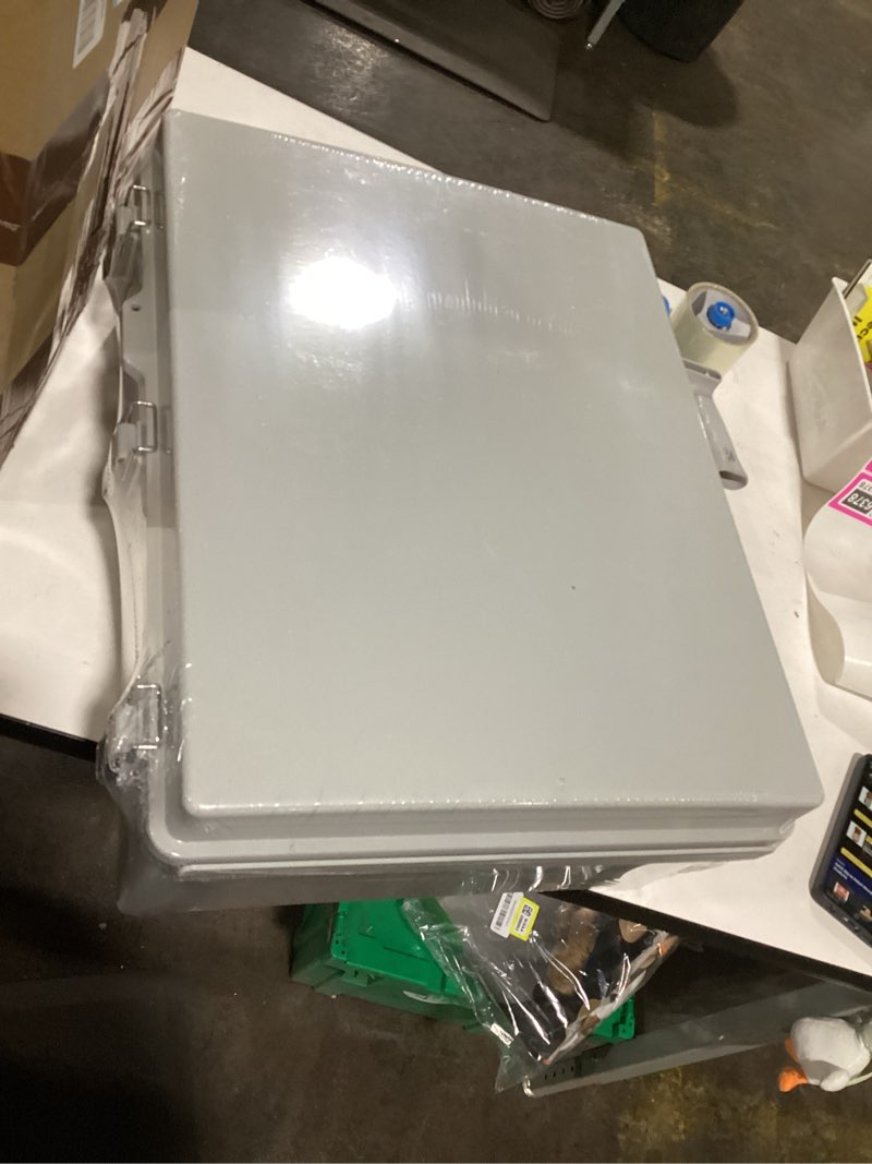 Condition photo showing Good Condition for Similar to Electrical Junction Box, IP67 Weatherproof Electrical Plastic Enclosure, Outdoor Electrical Project Case with Stainless Steel Hinge and Mounting Plate for Electronics