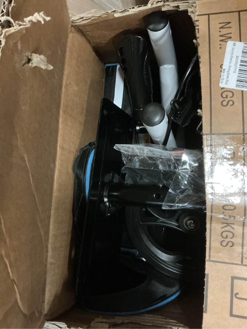 Condition photo showing As Is for knee scooter?knee scooter for adults for foot surgery?knee walker for foot injuries compact crutch alternative with dual braking system (blue)