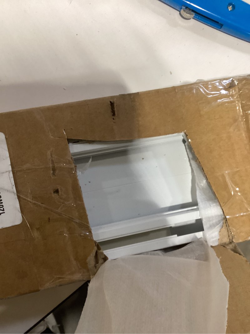 Condition photo showing New/Like New for Double Curtain Track Ceiling Mounted, Heavy Duty Aluminum Track Set for Curtains, Silent Sliding Double Rail System for Drapes Living Room Bedroom Room Divider (White,1.3m(4.3ft)) White 1.3m(4.3ft )