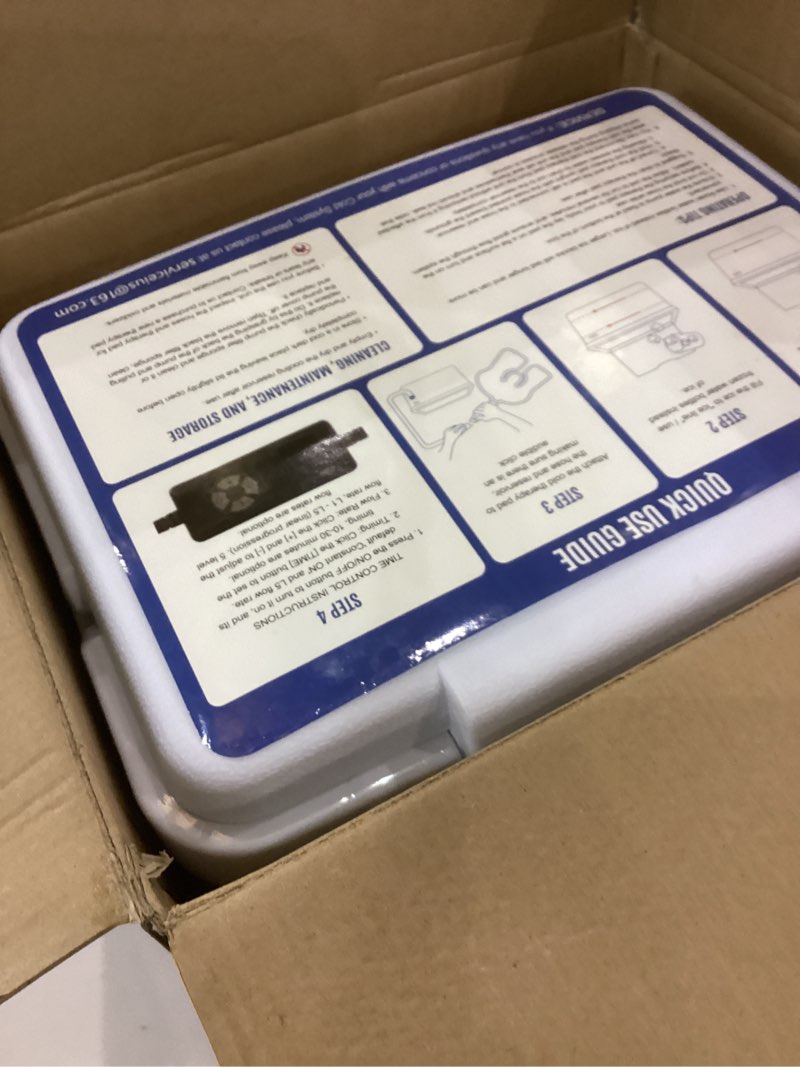 Condition photo showing As Is for Ice Machine for Knee After Surgery for Post-Surgery Care, Cold Therapy Machine System for Knee and Joint Compression Pad, Strong Joint Compression Pad, Lightweight 6-Quart Cooler Knee pad 6-quart