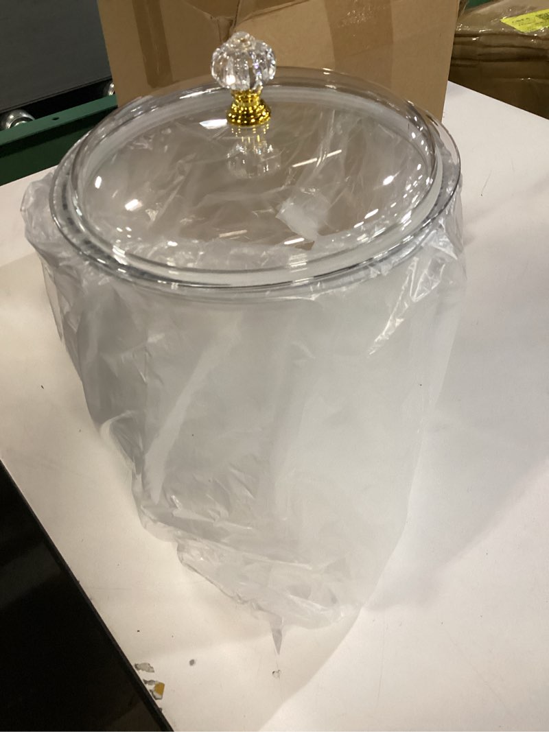 Condition photo showing Good Condition for Nuogo 2 Gallon/256 oz Large Candy & Cookie Jar with Lid Plastic Apothecary Jars Large Food Storage Container Unbreakable Kitchen Storage for Cookie, Candy, Snack and Dried Foods DIY Gift