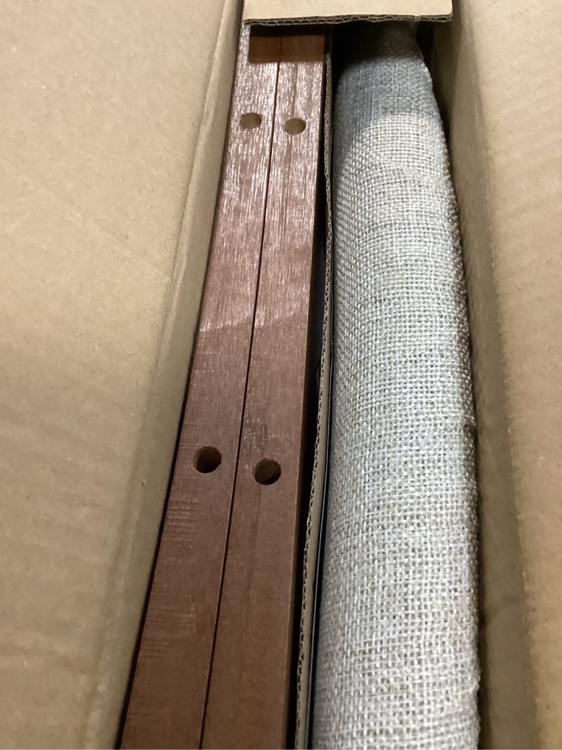 Condition photo showing New/Like New for foot stool ottoman foot rest under desk,small stool for living room, bedroom and kitchen (brown legs - beige stool surface)